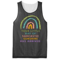 Your Little Ray Of Sarcastic Sunshine Has Arrived Rainbow Funny Mesh Reversible Basketball Jersey Tank