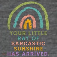 Your Little Ray Of Sarcastic Sunshine Has Arrived Rainbow Funny Mesh Reversible Basketball Jersey Tank