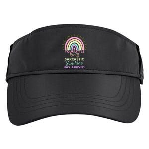 Your Little Ray Of Sarcastic Sunshine Has Arrived Sarcastic Adult Drive Performance Visor