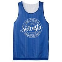 Your Little Ray Of Sarcastic Sunshine Has Arrived Funny Mesh Reversible Basketball Jersey Tank