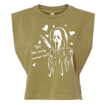 You Like Scary Movies Too Garment-Dyed Women's Muscle Tee