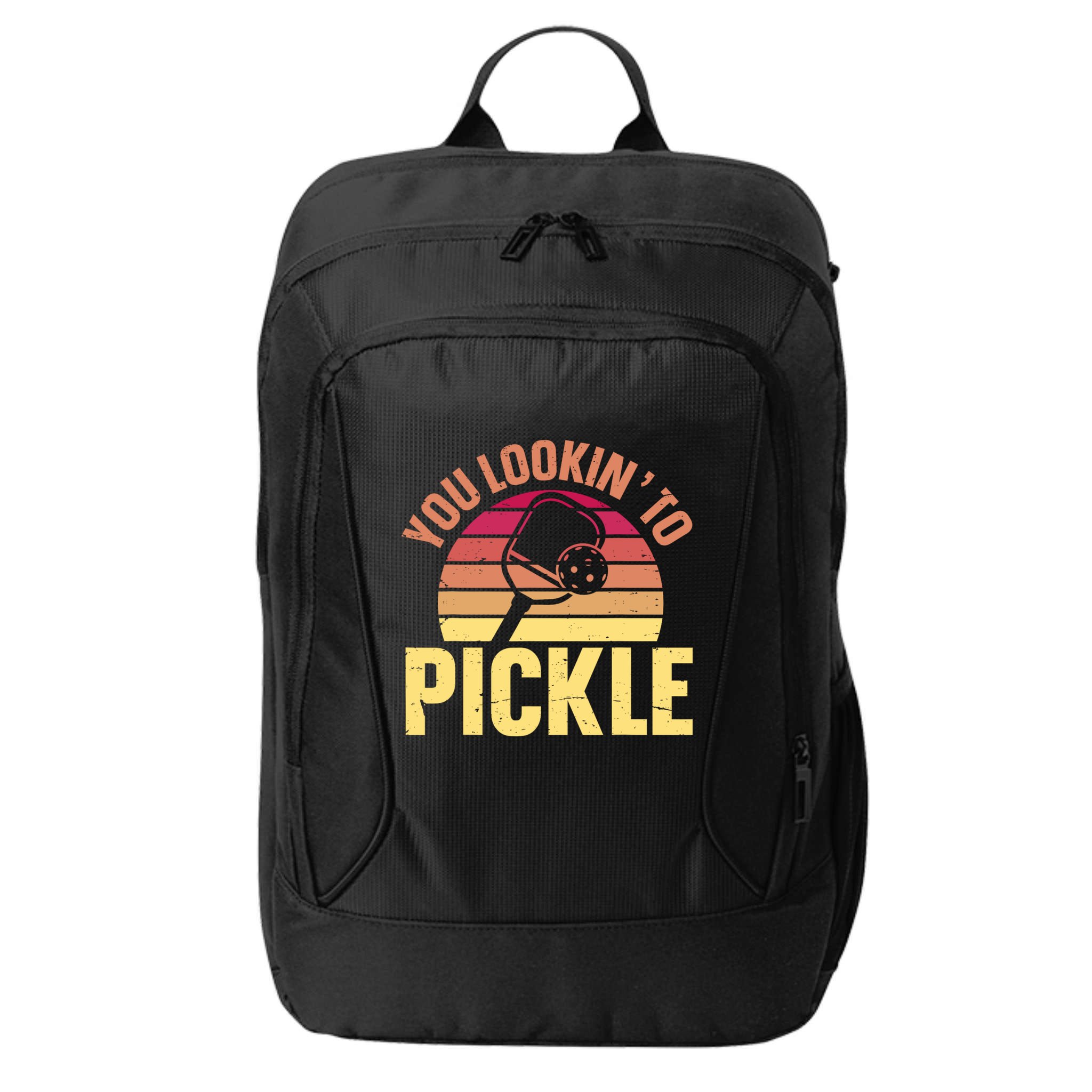 You Lookin To Pickle Funny Pickleball Lovers City Backpack