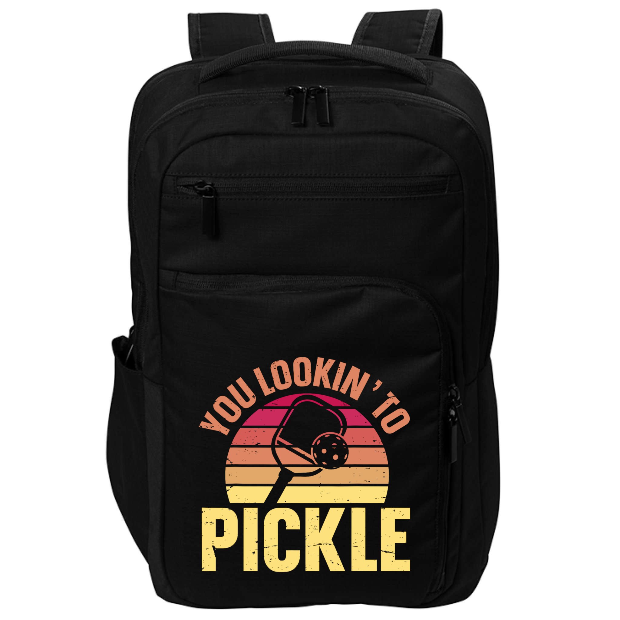 You Lookin To Pickle Funny Pickleball Lovers Impact Tech Backpack