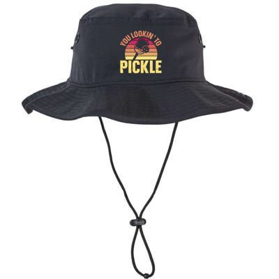 You Lookin To Pickle Funny Pickleball Lovers Bucket Hat