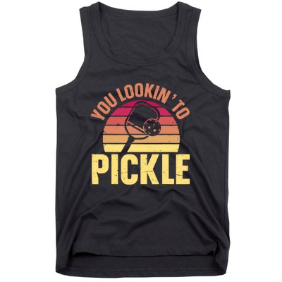 You Lookin To Pickle Funny Pickleball Lovers Tank Top