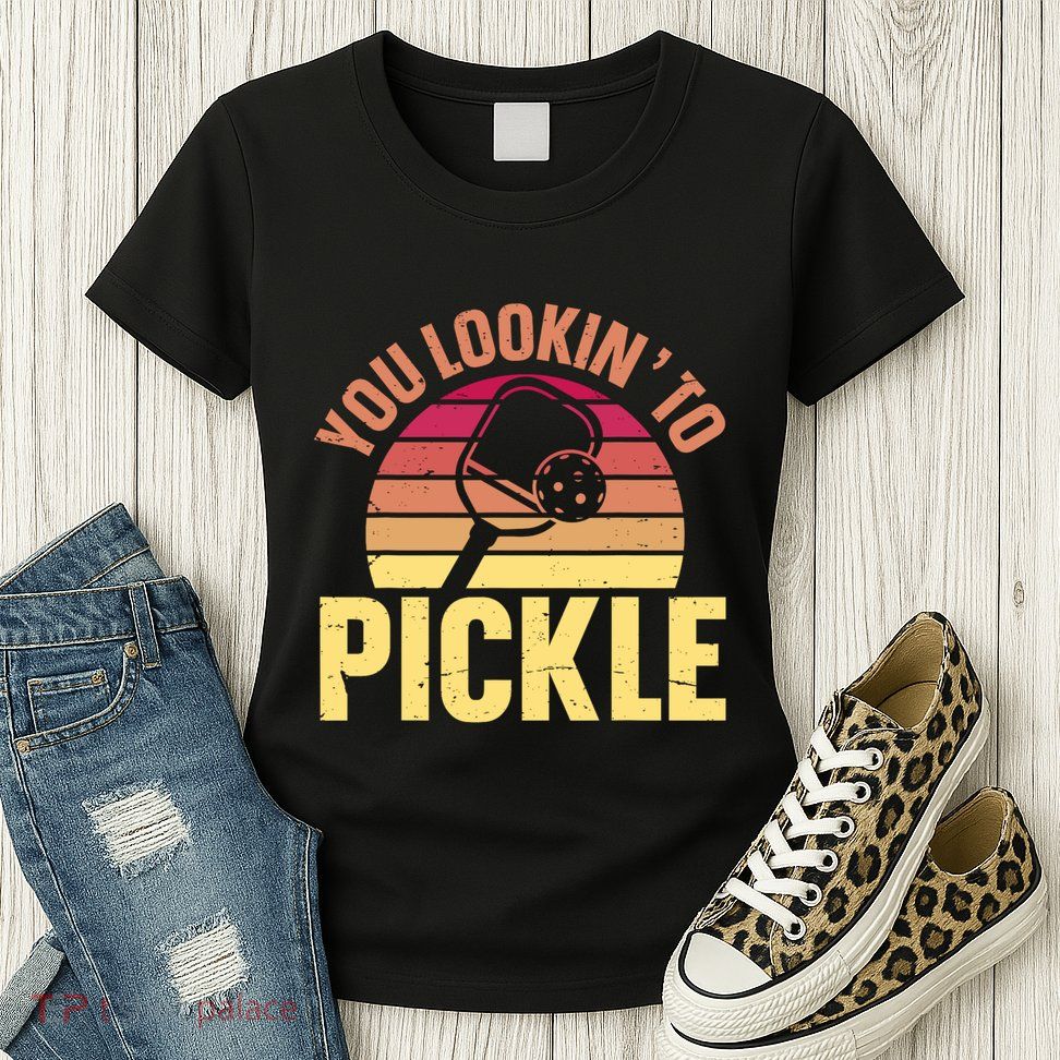 You Lookin To Pickle Funny Pickleball Lovers Womens T-Shirt
