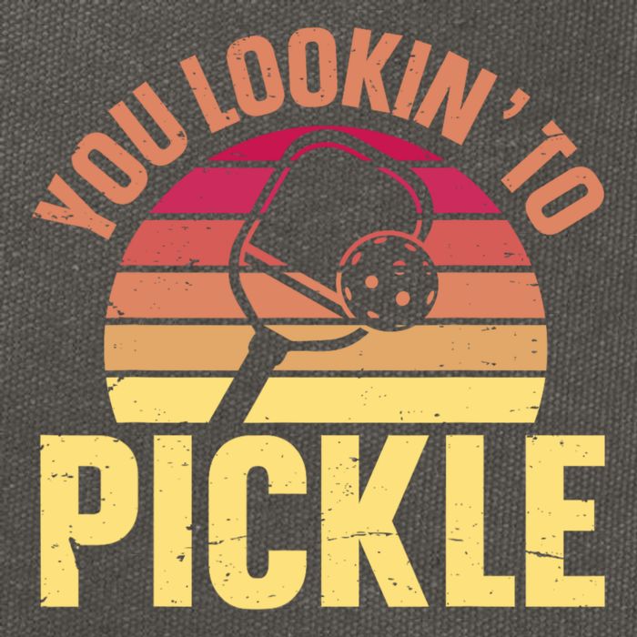 You Lookin To Pickle Funny Pickleball Lovers Cotton Canvas Backpack