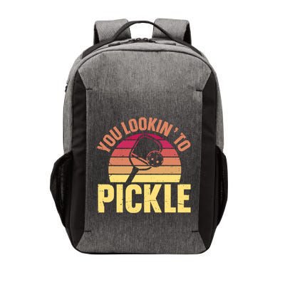 You Lookin To Pickle Funny Pickleball Lovers Vector Backpack