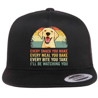 Yellow Labrador T Lab Dad Yellow Labrador Retriever Flat Bill Trucker Hat