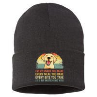 Yellow Labrador T Lab Dad Yellow Labrador Retriever Sustainable Knit Beanie