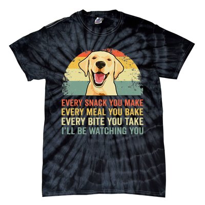 Yellow Labrador T Lab Dad Yellow Labrador Retriever Tie-Dye T-Shirt