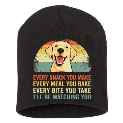 Yellow Labrador T Lab Dad Yellow Labrador Retriever Short Acrylic Beanie