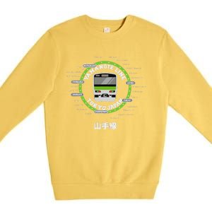 Yamanote Line Tokyo Commuter Loop Line Premium Crewneck Sweatshirt