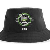 Yamanote Line Tokyo Commuter Loop Line Sustainable Bucket Hat