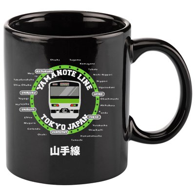 Yamanote Line Tokyo Commuter Loop Line 11oz C Handle Ceramic Mug