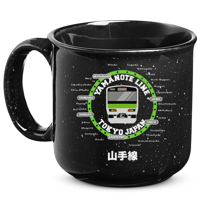 Yamanote Line Tokyo Commuter Loop Line 15oz Campfire Ceramic Mug