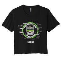 Yamanote Line Tokyo Commuter Loop Line Crop Top