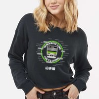 Yamanote Line Tokyo Commuter Loop Line Cropped Pullover Crew