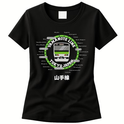 Yamanote Line Tokyo Commuter Loop Line Womens T-Shirt