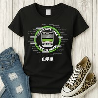 Yamanote Line Tokyo Commuter Loop Line Womens T-Shirt