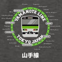Yamanote Line Tokyo Commuter Loop Line Vector Backpack