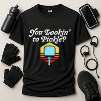 You Lookin To Pickle Pickleball Cooling Performance Crew T-Shirt