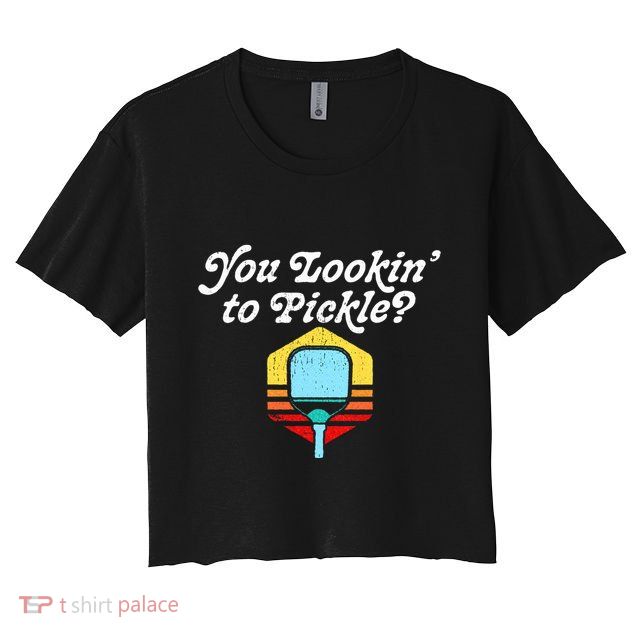 You Lookin To Pickle Pickleball Crop Top
