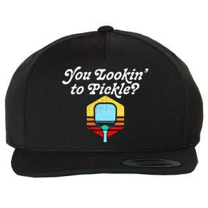 You Lookin To Pickle Pickleball Wool Snapback Cap