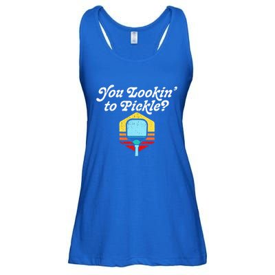 You Lookin To Pickle Pickleball Ladies Essential Flowy Tank