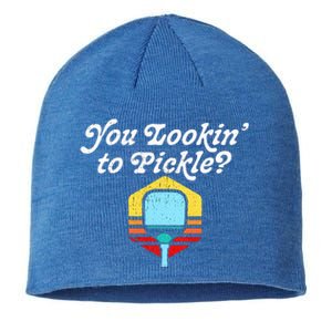 You Lookin To Pickle Pickleball Sustainable Beanie