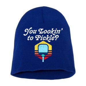 You Lookin To Pickle Pickleball Short Acrylic Beanie