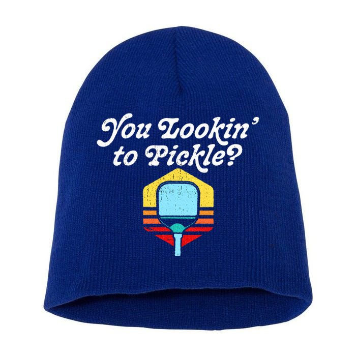 You Lookin To Pickle Pickleball Short Acrylic Beanie