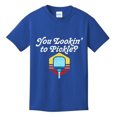 You Lookin To Pickle Pickleball Kids T-Shirt