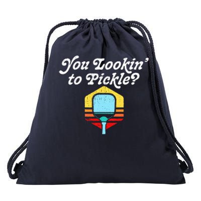 You Lookin To Pickle Pickleball Drawstring Bag