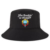 You Lookin To Pickle Pickleball Retro 80s Cool Comfort Performance Bucket Hat