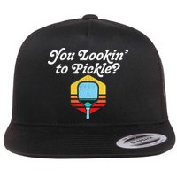 You Lookin To Pickle Pickleball Retro 80s Flatbill Hat