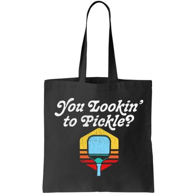 You Lookin To Pickle Pickleball Retro 80s Bag