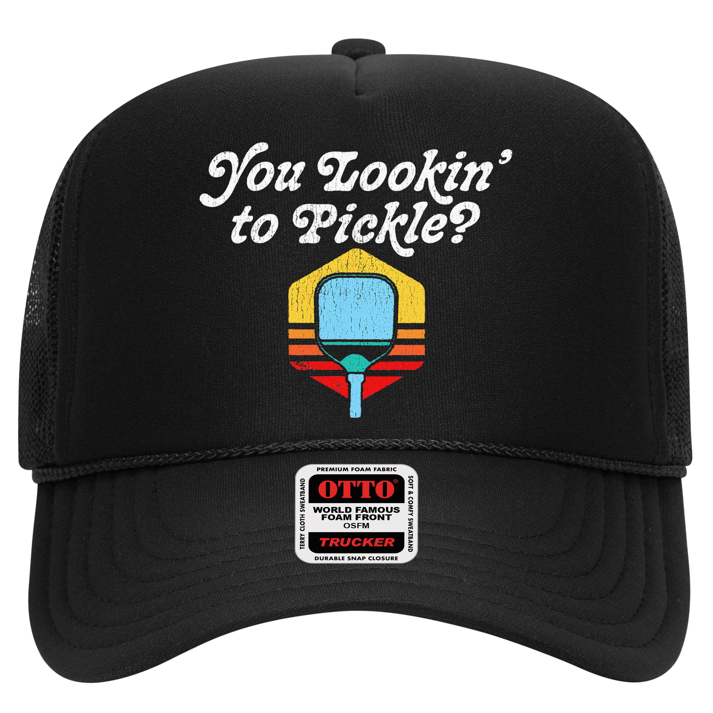 You Lookin To Pickle Pickleball Retro 80s Hat