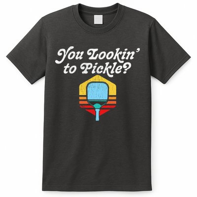 You Lookin To Pickle Pickleball Retro 80s T-Shirt