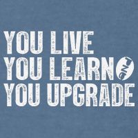You Live You Learn You Upgrade Funny Design Garment-Dyed Sweatshirt