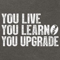 You Live You Learn You Upgrade Funny Design Cotton Canvas Backpack