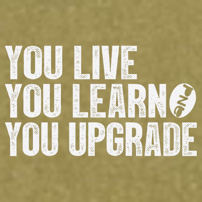You Live You Learn You Upgrade Funny Design Garment-Dyed Women's Muscle Tee