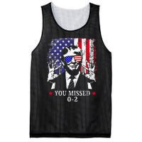 You Missed 0 2 Trump 2024 Us American Flag Mesh Reversible Basketball Jersey Tank