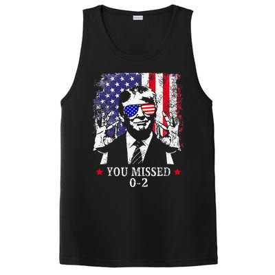 You Missed 0 2 Trump 2024 Us American Flag PosiCharge Competitor Tank