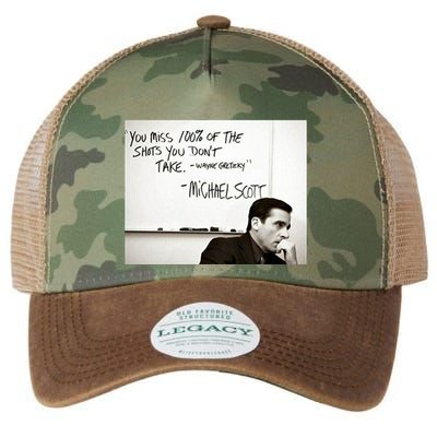 You Miss 100 Of The Shots You Don&X27;T Take. Wayne Gretzky. Michael Scott Legacy Tie Dye Trucker Hat