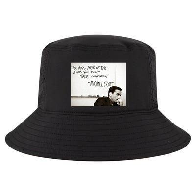 You Miss 100 Of The Shots You Don&X27;T Take. Wayne Gretzky. Michael Scott Cool Comfort Performance Bucket Hat