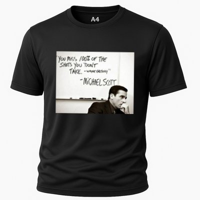 You Miss 100 Of The Shots You Don&X27;T Take. Wayne Gretzky. Michael Scott Performance Shirt