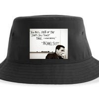 You Miss 100 Of The Shots You Don&X27;T Take. Wayne Gretzky. Michael Scott Sustainable Bucket Hat