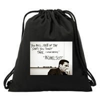 You Miss 100 Of The Shots You Don&X27;T Take. Wayne Gretzky. Michael Scott Drawstring Bag