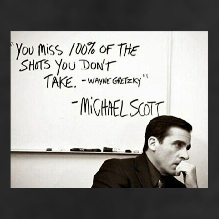 You Miss 100 Of The Shots You Don&X27;T Take. Wayne Gretzky. Michael Scott Microfiber Hand Towel